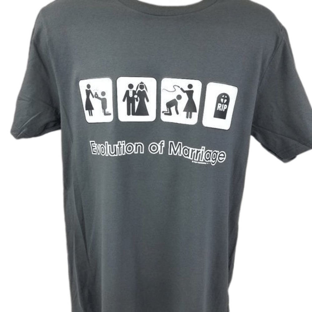 4 Evolution Of Marriage Unisex Shirt Funny Wedding Bachelor Party Engagement
